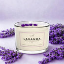 Vela Aromática Perfumada Lavanda - 120g - Branco Luri - Lavanda